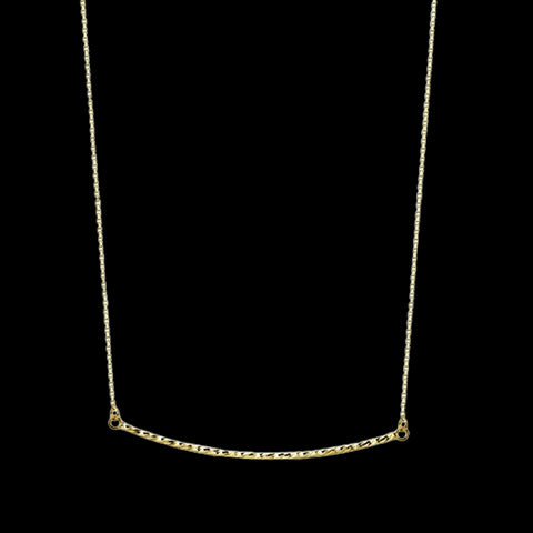 Diamond Cut Bar Necklace - MRose